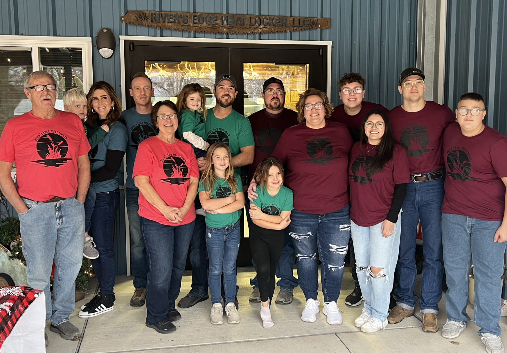 Brad and Candace Gleason family along with extended family who helped during their recent grand opening. Photo provided