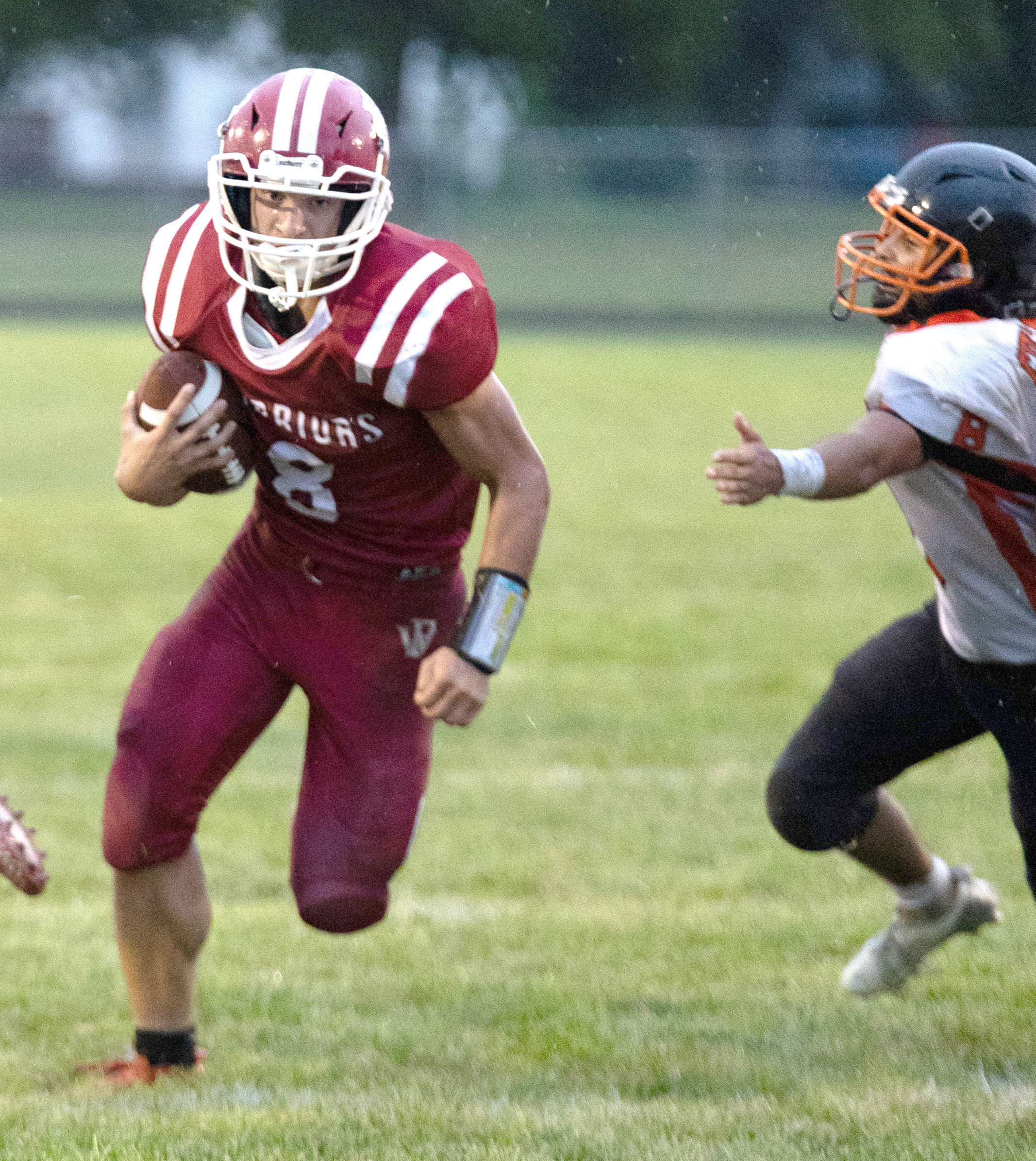 Fullerton sophomore Cael Dubas found massive holes to run through on Friday on his way to 224 yards on 22 carries. He also found the end zone four times. NCJ photo by Sami Sullivan