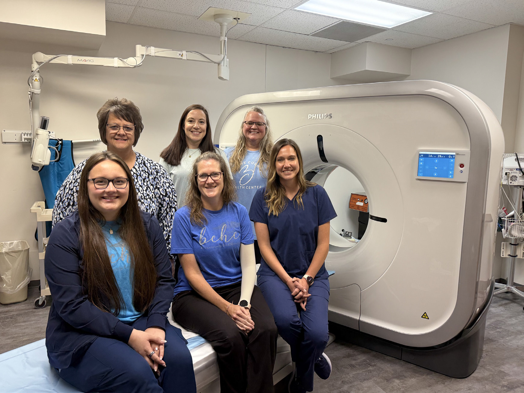 Pictured Radiology Technologist Team: Back (L to R)Melissa Wiese, R.T.(R)CT,MR, Laura Nelson R.T.(R)CT,M, Cindra Steinbach, R.T.(R)CT,MR, Front (L to R) Keiley Tisthammer, R.T.(R)CT,MR, Amanda Ray, R.T.(R), Pamela Weeder, R.T.(R)CT. Photo provided