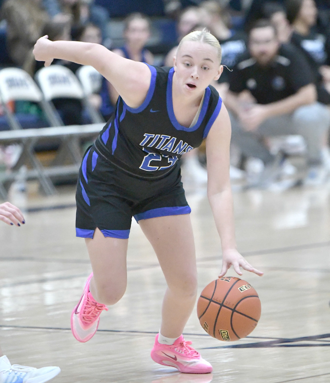 Mya Ramaekers finished with 16 points on Monday against Dorchester and 17 points on Saturday against East Butler. NCJ file photo by Rick Holtz