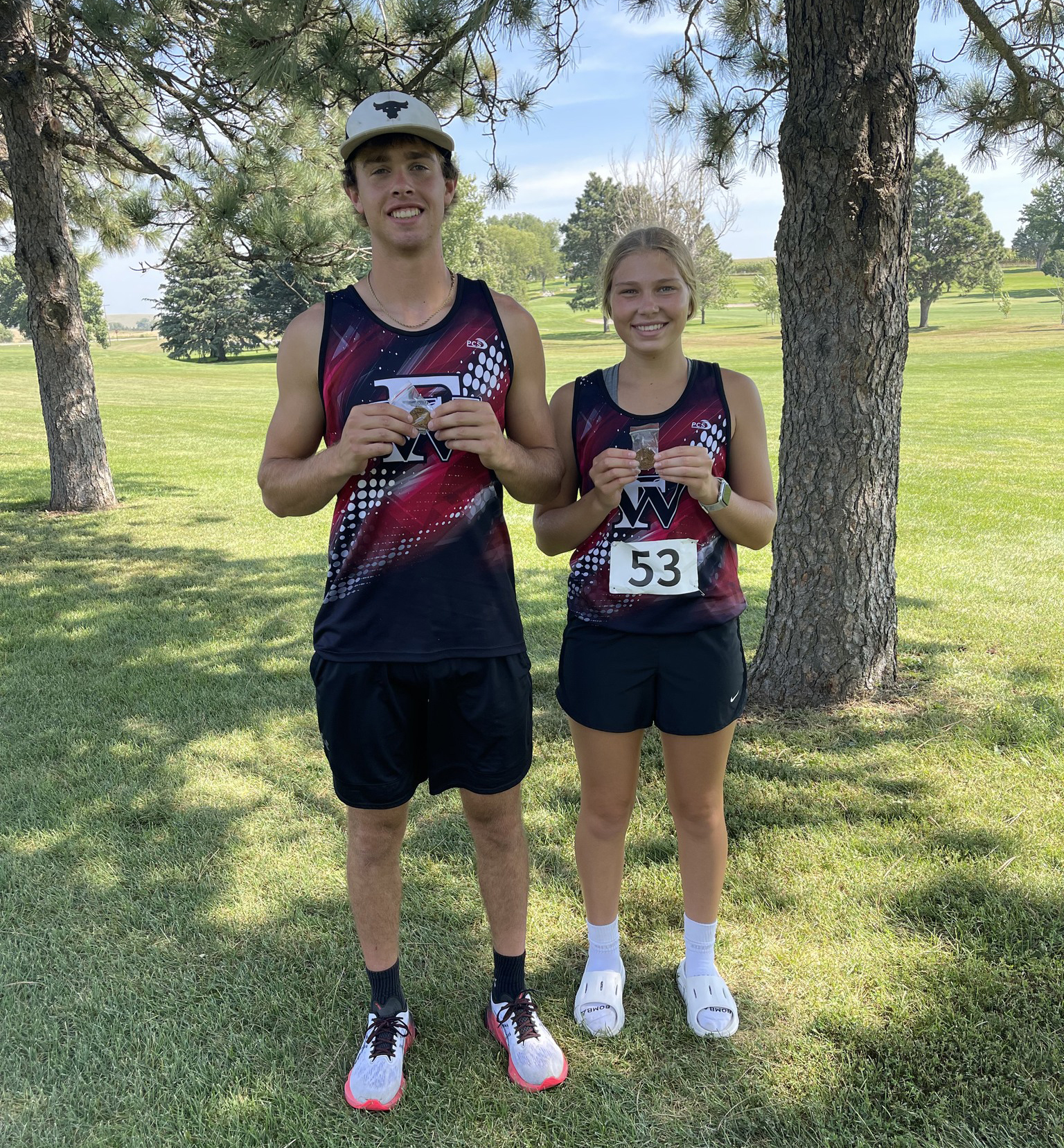 Fullerton's Justin Horn (left) and Morgan Supik earned medals at the Boone Central Invitational.