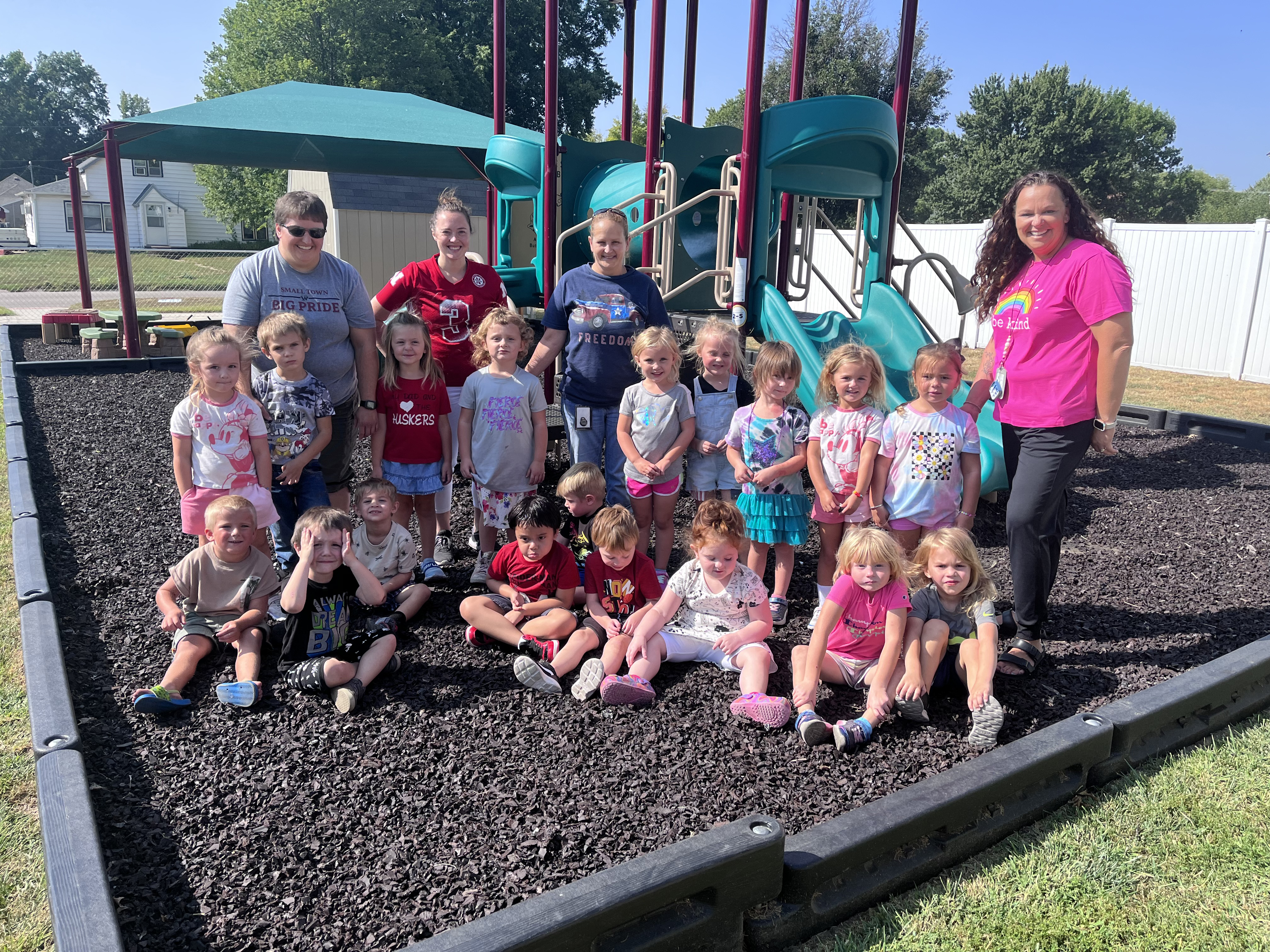 Pictured back row: Samantha Mace (para), Jaylie Hodgman (para) and Angie Robol (co-teacher). Middle- Larkyn Melcher, Kane Titus, Tatum Stankoski, Izabella Hogan, Sydney Ususaz, Paisley Hodgman, Elianna Hogan, Londyn Melcher, Natalya Coreas, Nichole Zarek (teacher). Sitting- Theodore Meyer, Lathan Spencer, Kodan Sack, Jason Escatante-Carnejo, Reign Barndenburg, Lincoln Hodgman, Clara Daw, Raelynn Sack, Ezra Sicrks. NCJ photo by April Carr