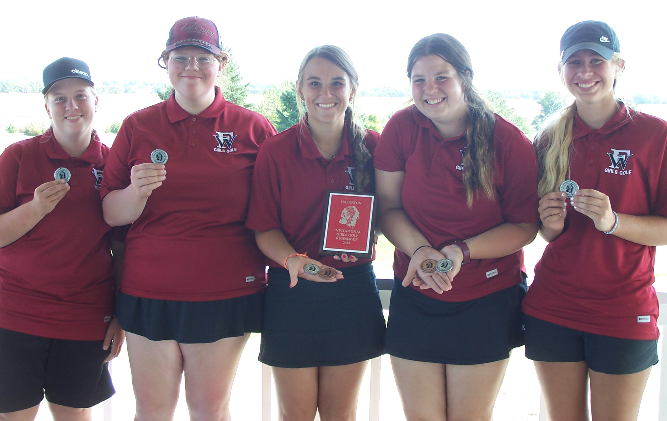 Fullerton finished second at their invite with a 396. Photo provided