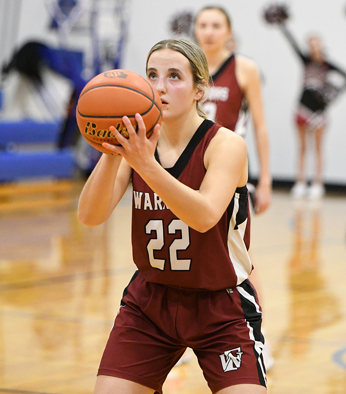 Isabel Norman scored a team-high 10 points on Wednesday. She knocked down 6-of-8 shots at the free throw line. NCJ photo by Rick Holtz