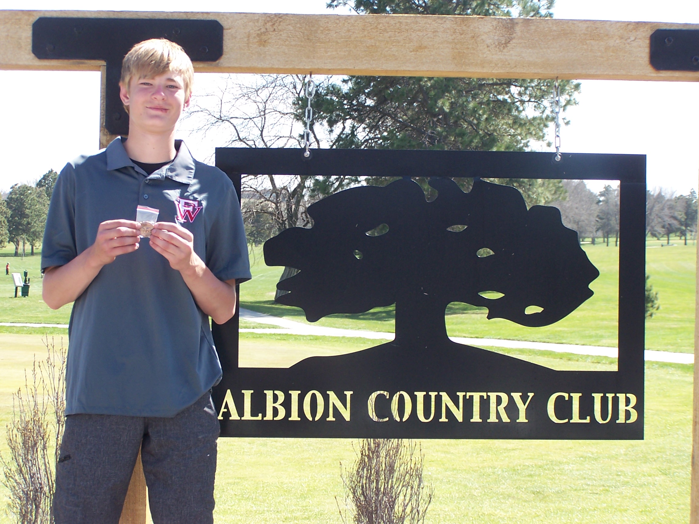 Cayden Scheffler finished 9th overall, finishing with an 83 on the day. Photo provided