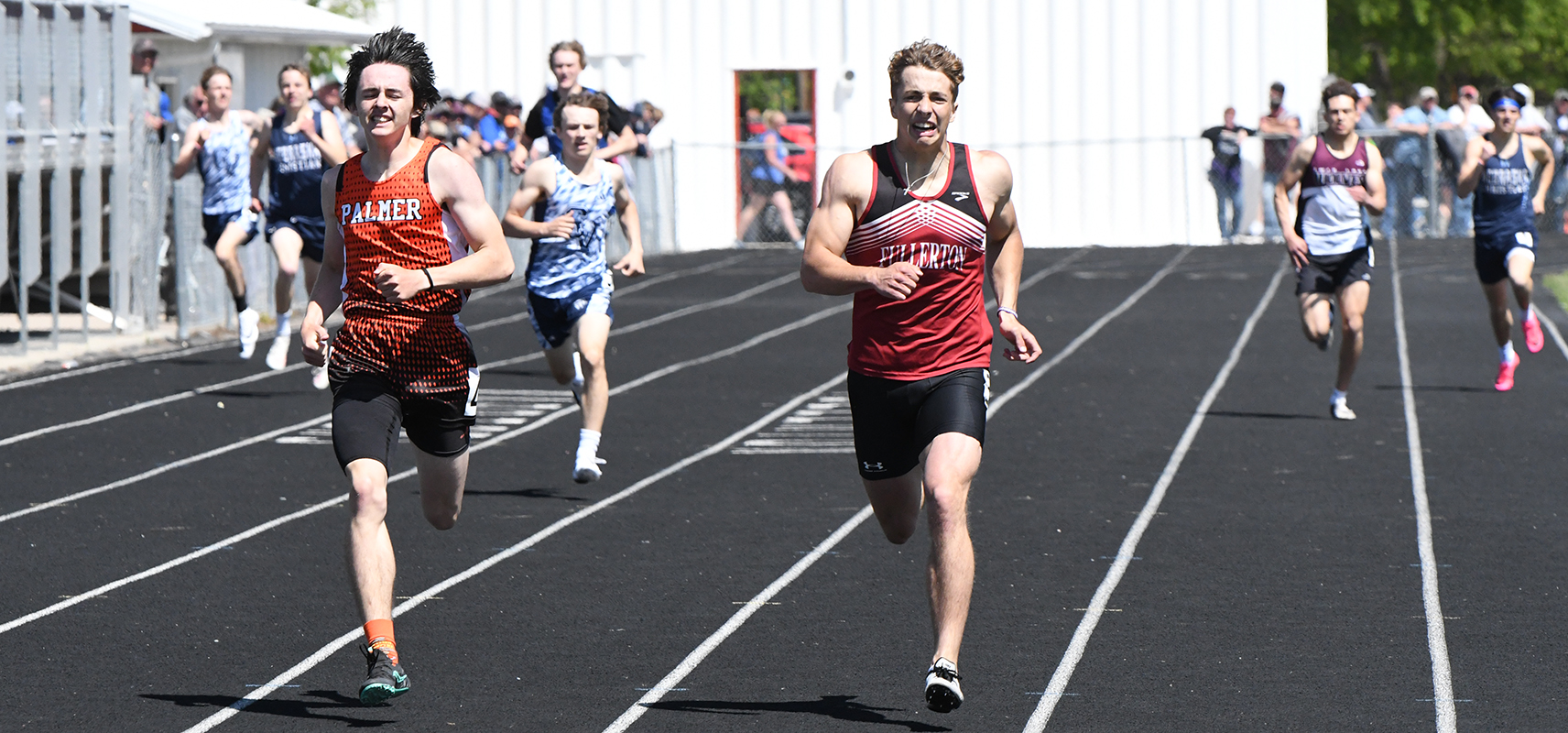 Aiden Norman is heading back to Omaha in the 400-meter dash. He finished second with a time of 51.16. NCJ photo by Rick Holtz