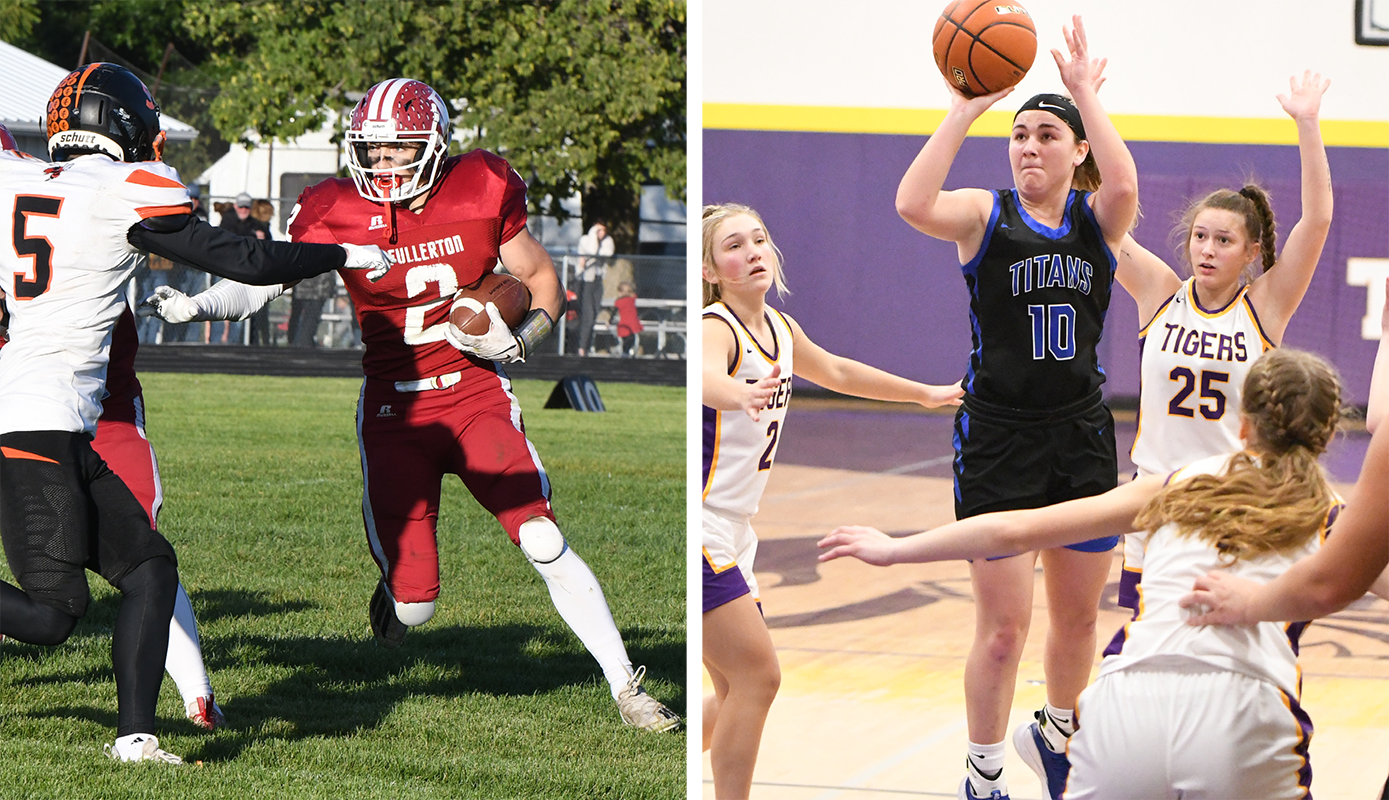 Aiden Norman (left) and Delaney Reeg have been named 2024 NCJ Players of the Year. NCJ file photos
