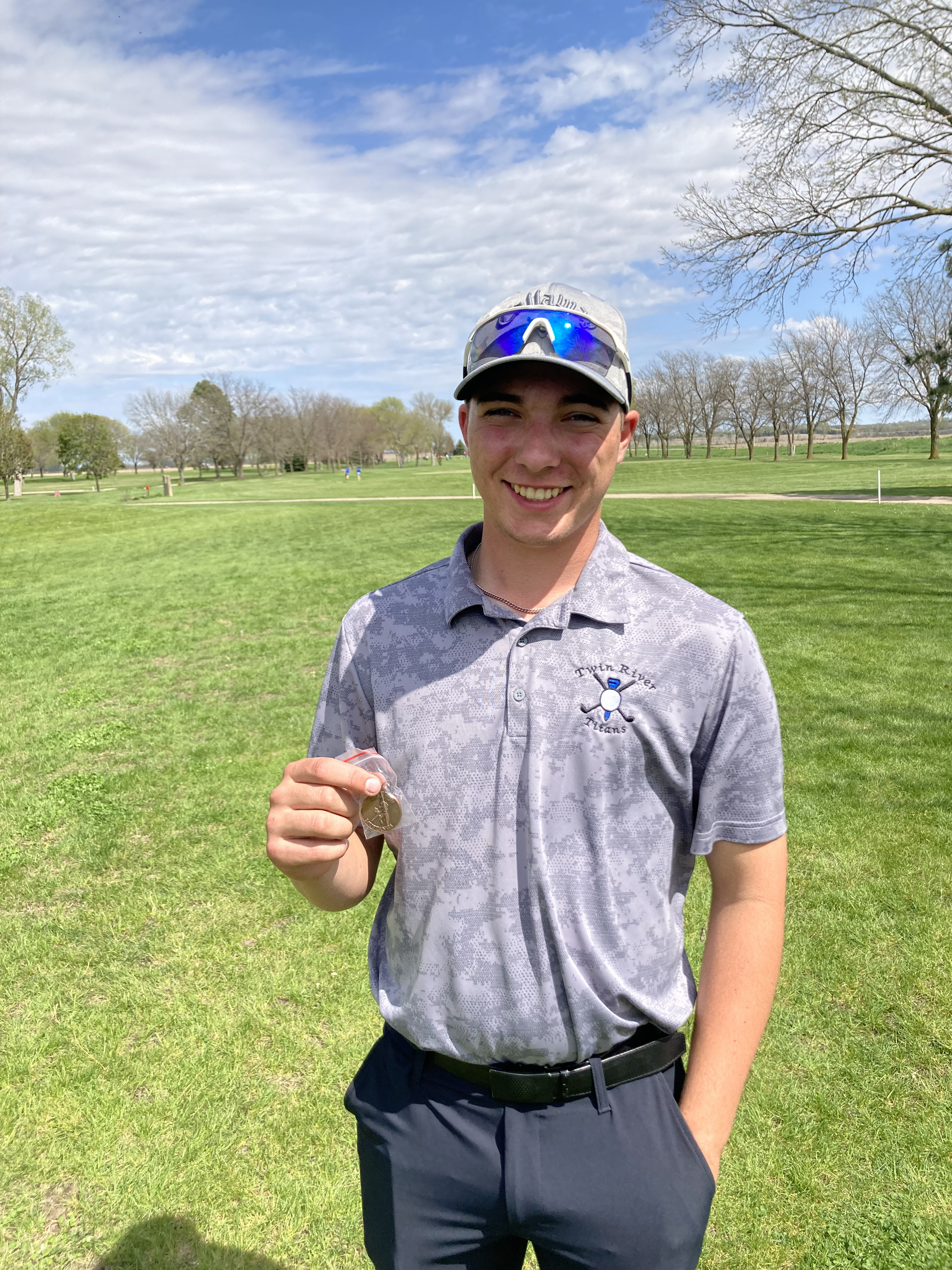 Twin River’s Clay Brandenburger finished 13th overall with an 88. Photo provided