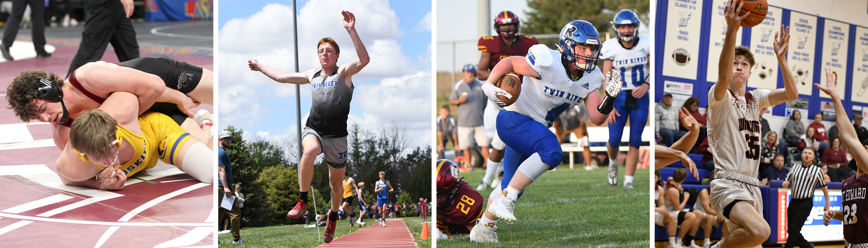 Brett Bridger, Kirk Hebda, Paydon Rinkol and Kane Wetovick join Aiden Norman to make up the NCJ All-Area First Team. NCJ file photos