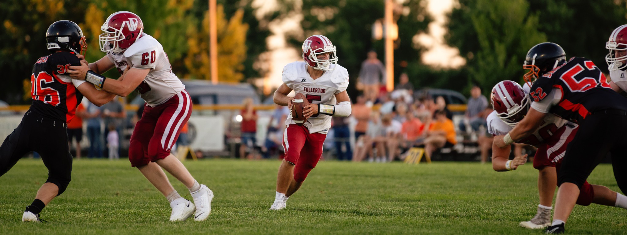  Fullerton senior Fletcher Dubas led the county with 935 passing yards and 20 touchdowns. NCJ file photos
