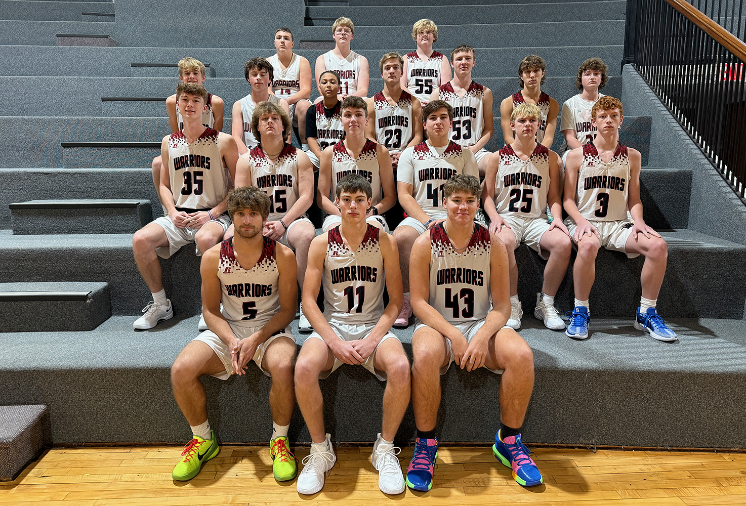 Fullerton will have plenty of depth this year. Featuring 3 seniors, 3 juniors, 3 sophomores and 10 freshmen, there are plenty of athletes competing for minutes. NCJ photo by Rick Holtz