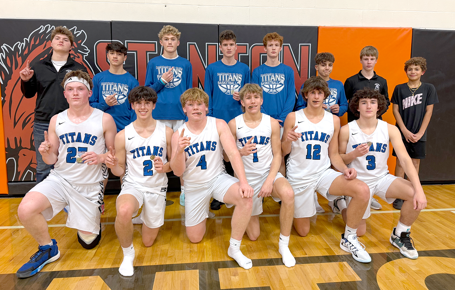 Twin River boys won the Stanton Holiday Tournament on Saturday thanks to a 62-58 overtime win over Tri-County Northeast. The Titans advanced to the championship game with a 48-34 win over Stanton on Friday. NCJ photo by Rick Holtz 