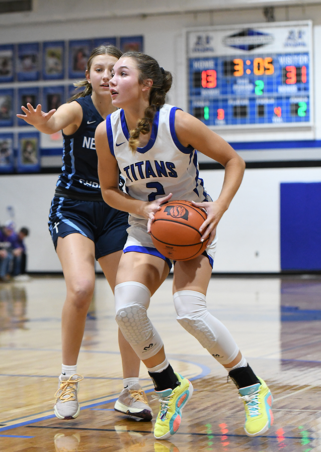 JLee Van Driel led the Titans with 14 points, 4 rebounds and 4 steals. NCJ photo by Rick Holtz