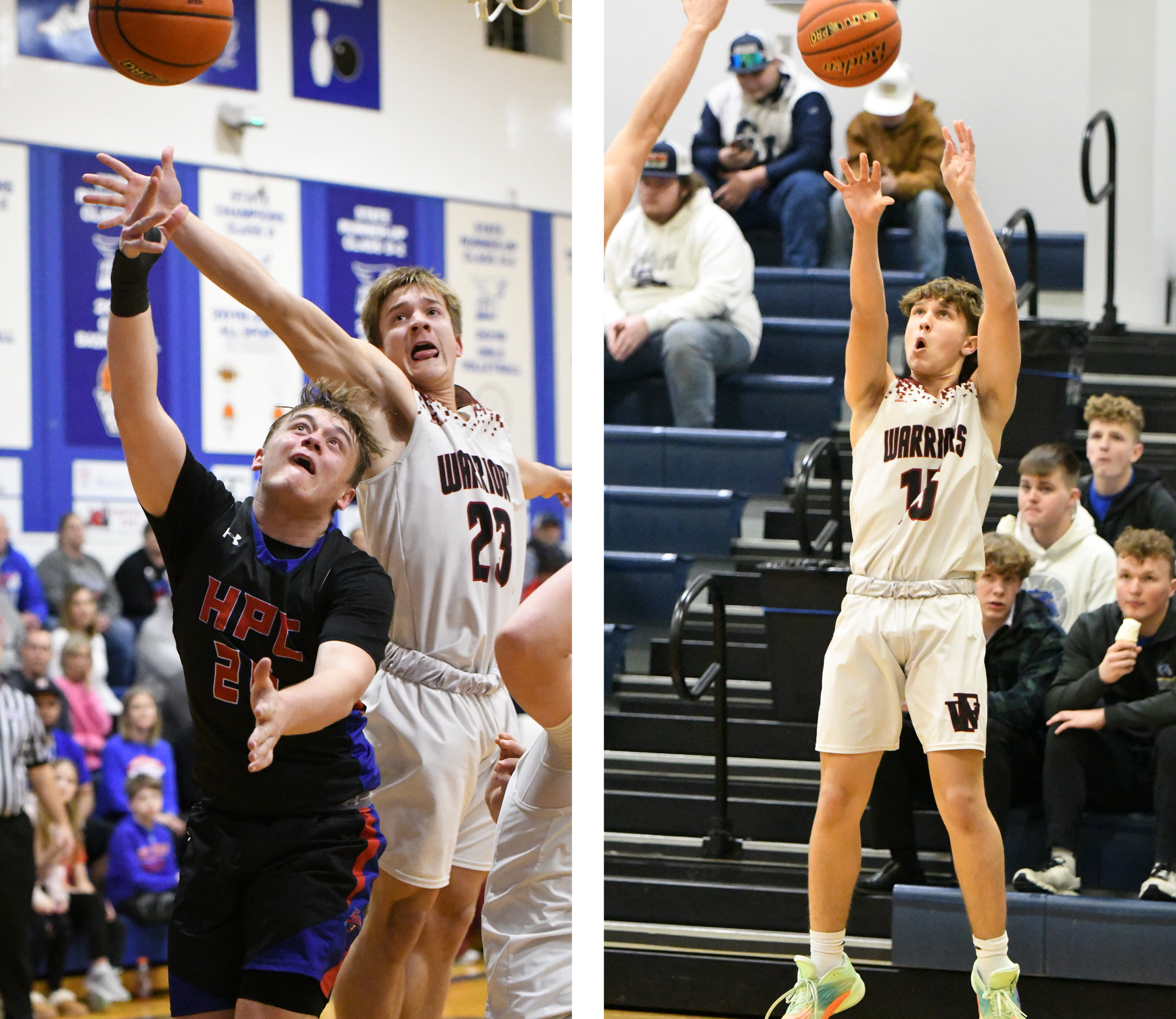 Fullerton freshmen Cael Dubas (left) and Jakob Supik (right) have developed into two reliable contributors off the bench for the Warriors. NCJ file photos by Rick Holtz