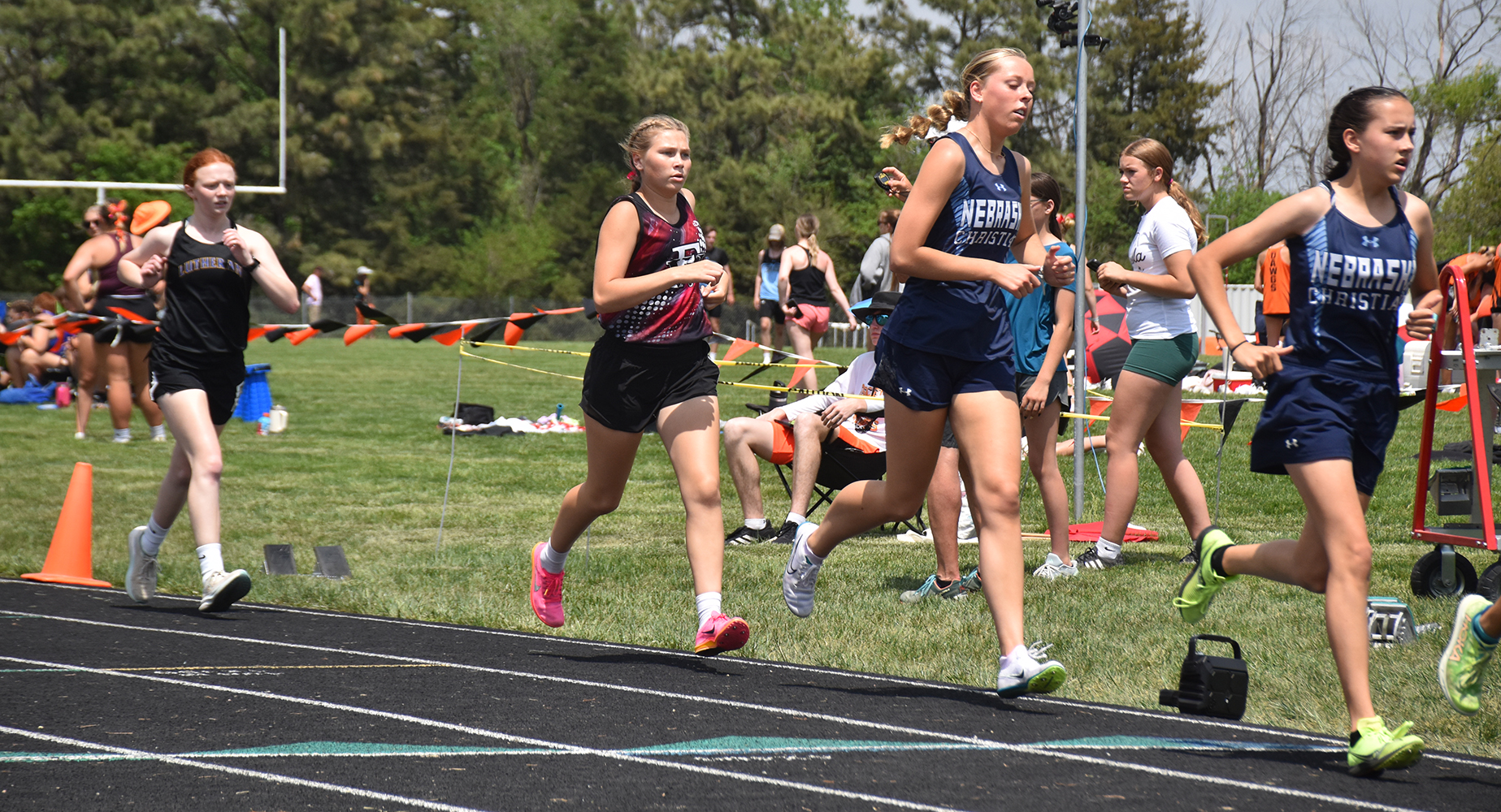 Morgan Supik finished fourth in the 3200-meter run with a time of 13.59.87. NCJ photo by Beth Sparrow