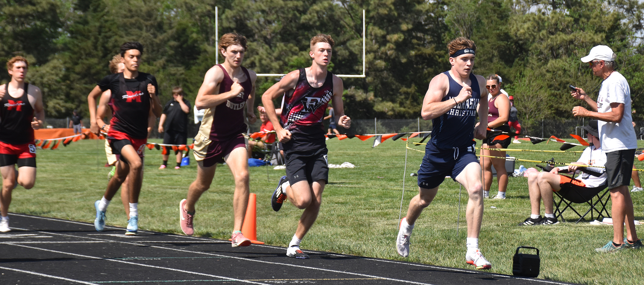 Kane Wetovick finished second in the 800-meter run with a time of 2:05.10. NCJ photo by Ken Kush