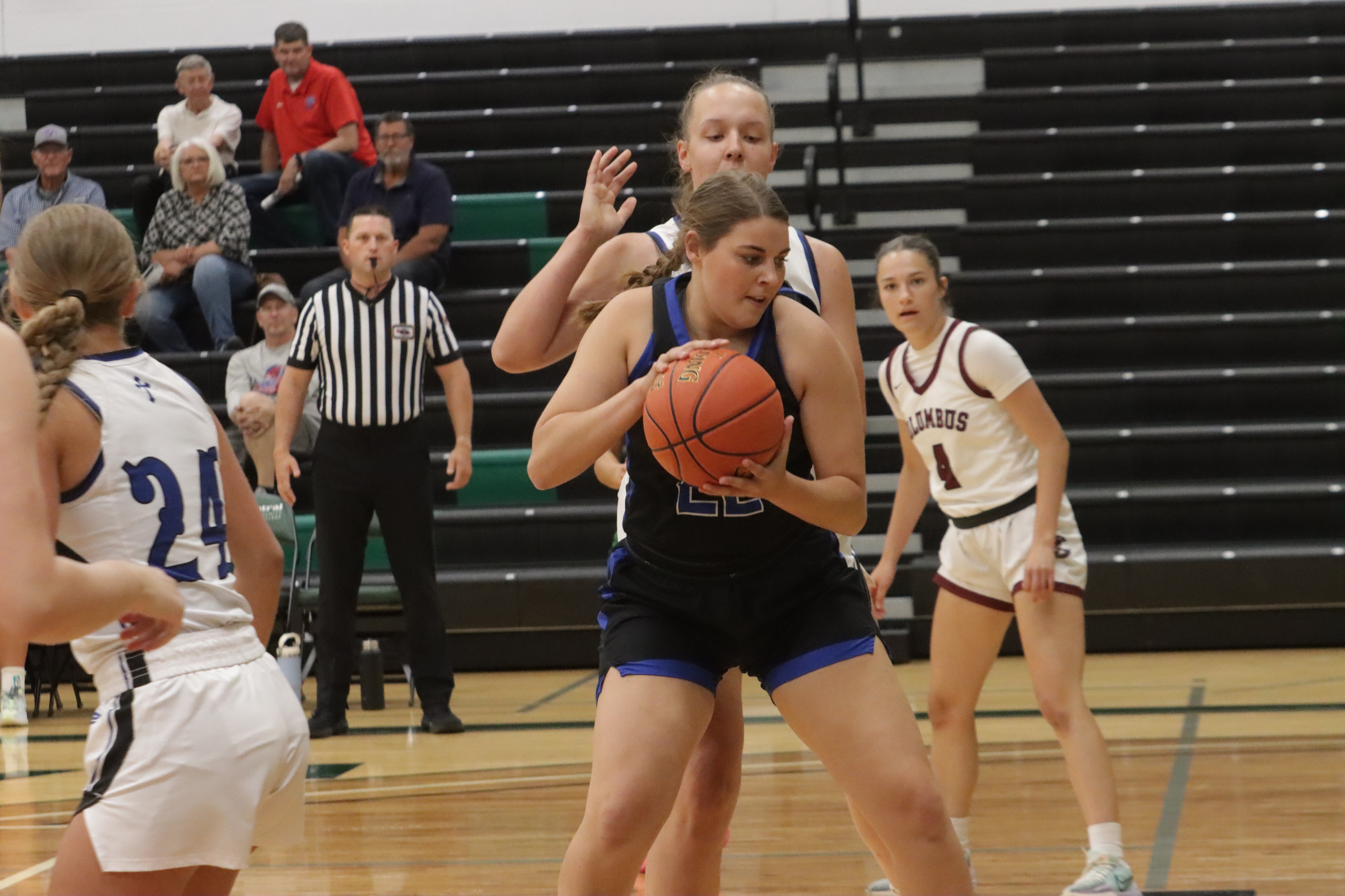 Twin River's Clara Preister scored 6 points on Thursday in the Central Community College All-Star Basketball game. NCJ photo by Ken Kush