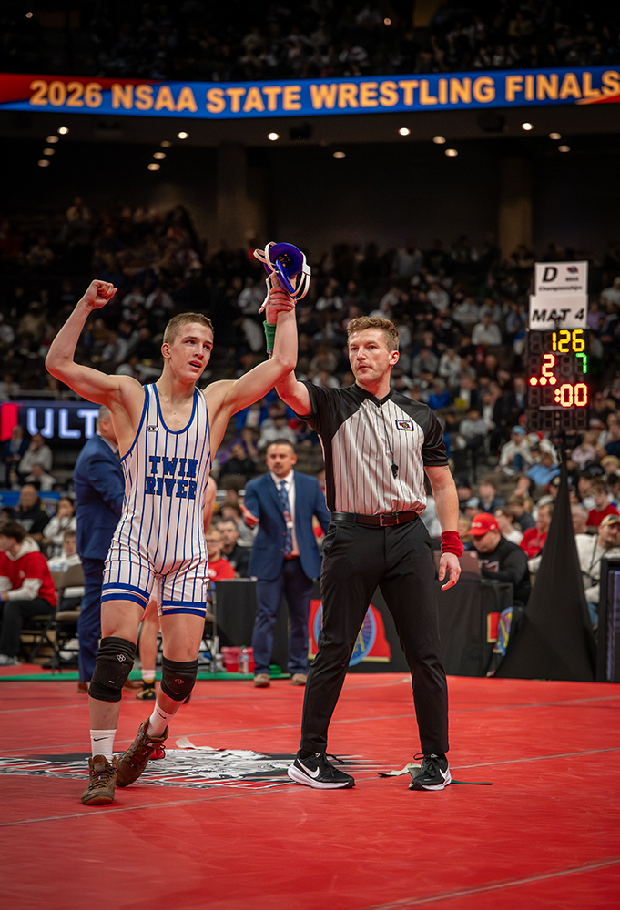 Zach Held is Twin River’s first wrestling state champ. NCJ photos by Jen Johnson
