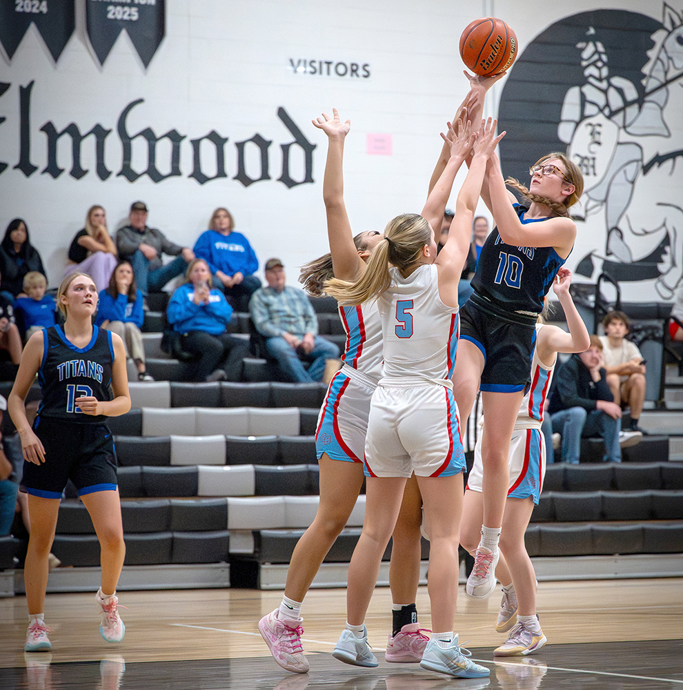 Adalyn Bishop scored 18 points in Twin River's opening round loss to Cedar Bluffs in the C2-2 sub-district. NCJ photo by Jen Johnson