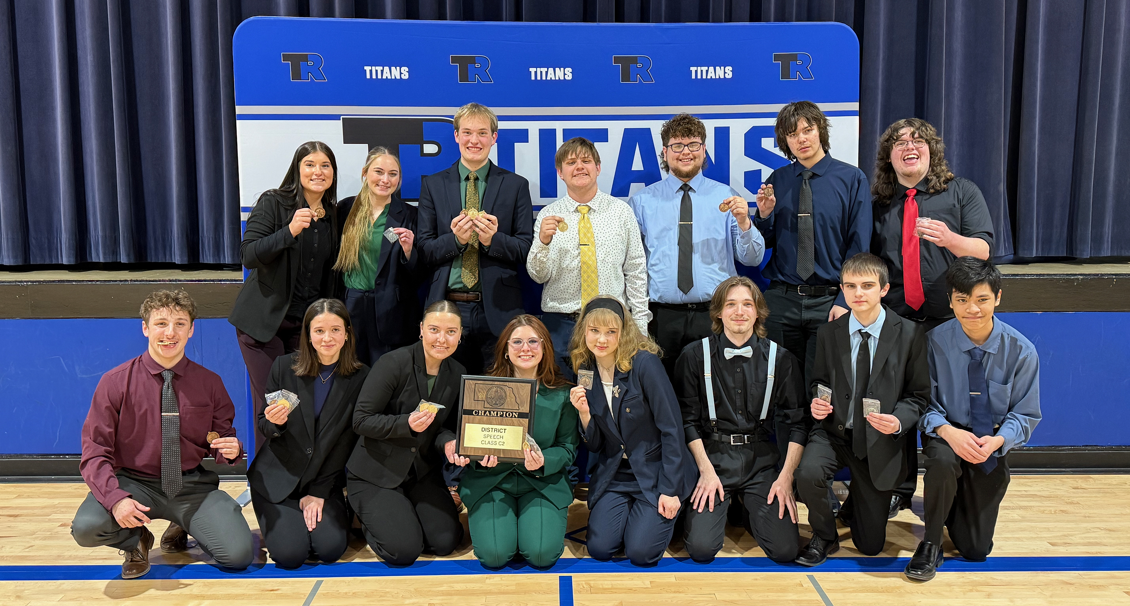 The Twin River speech team won the district title for the fourth time in five years. NCJ photo by Rick Holtz