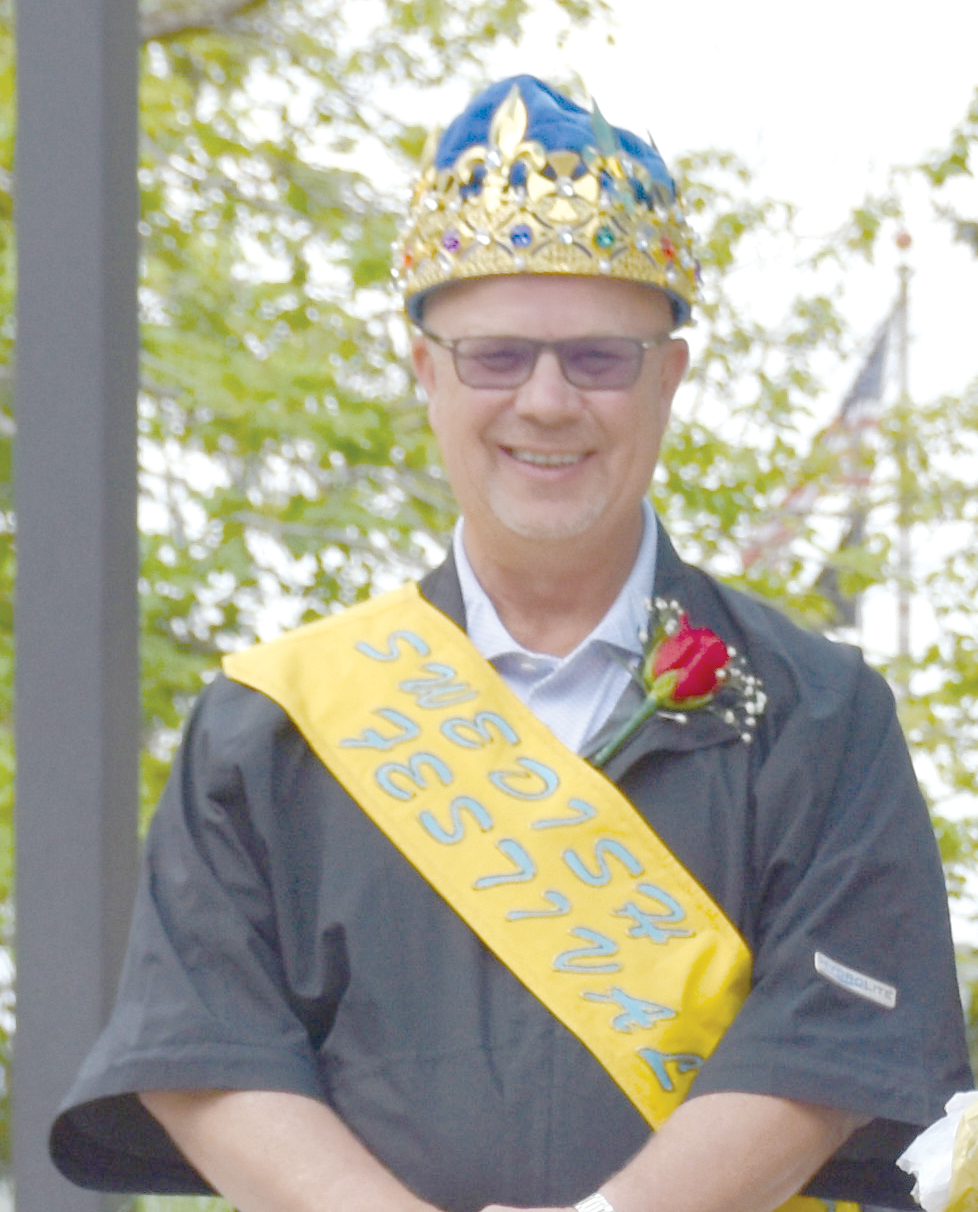 Fullerton grad Steve Dubas was crowned king at the Swedish Festival on Friday. NCJ photo by Beth Sparrow