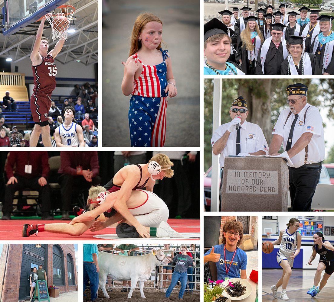 These photos represent just some of the news and sports coverage the Nance County Journal has had this past year. NCJ file photos