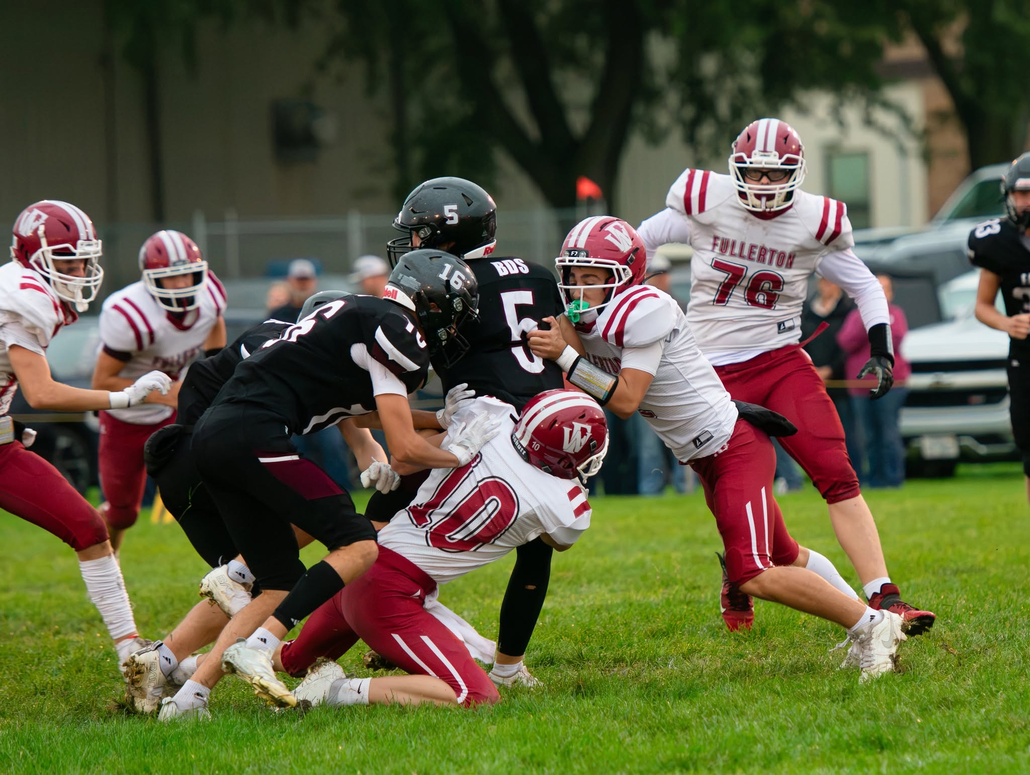 Fullerton's defense kept the pressure on BDS on Friday. NCJ photo by Melissa Aaberg