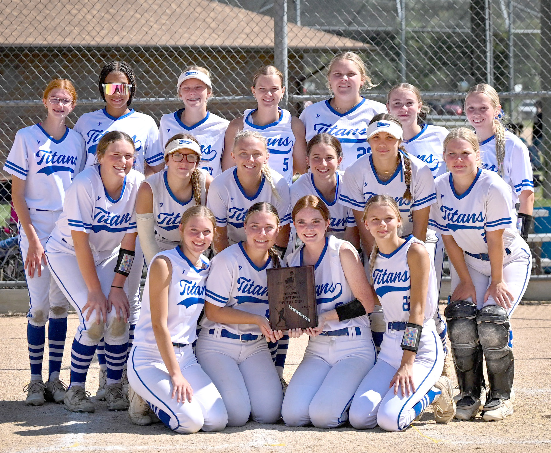 Twin River finished undefeated on the day and was crowned champions at the Fairbury Invite on Saturday. The Titans are unbeaten in their last four games. Photo by Jen Johnson