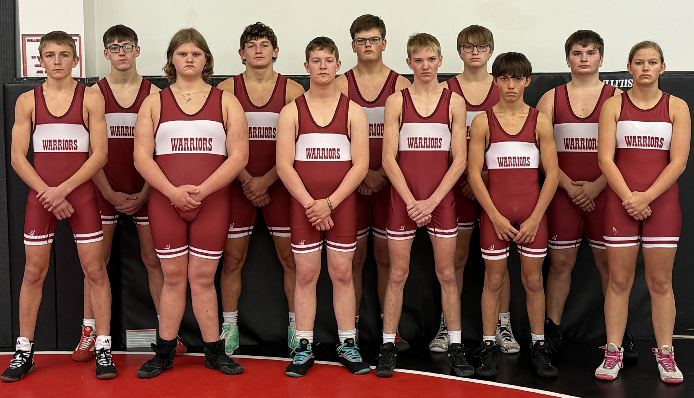 Back row: Tucker Smith (left), Matthew Hittner, Jacob Finley, Myles Smith &amp; Parker Aaberg. Front row from left: Timothy Hittner, Colton Harris, Kolt Francis, Tate Wood, Mason Hemmingsen and Delylla Olson. Not pictured: Taylor Cook. Photo provided