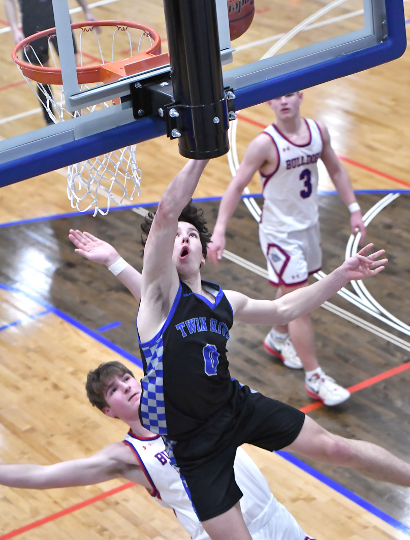 Corbin Rodriguez scored 15 of his 21 points in the second half on Thursday against the Bulldogs. NCJ photo by Rick Holtz