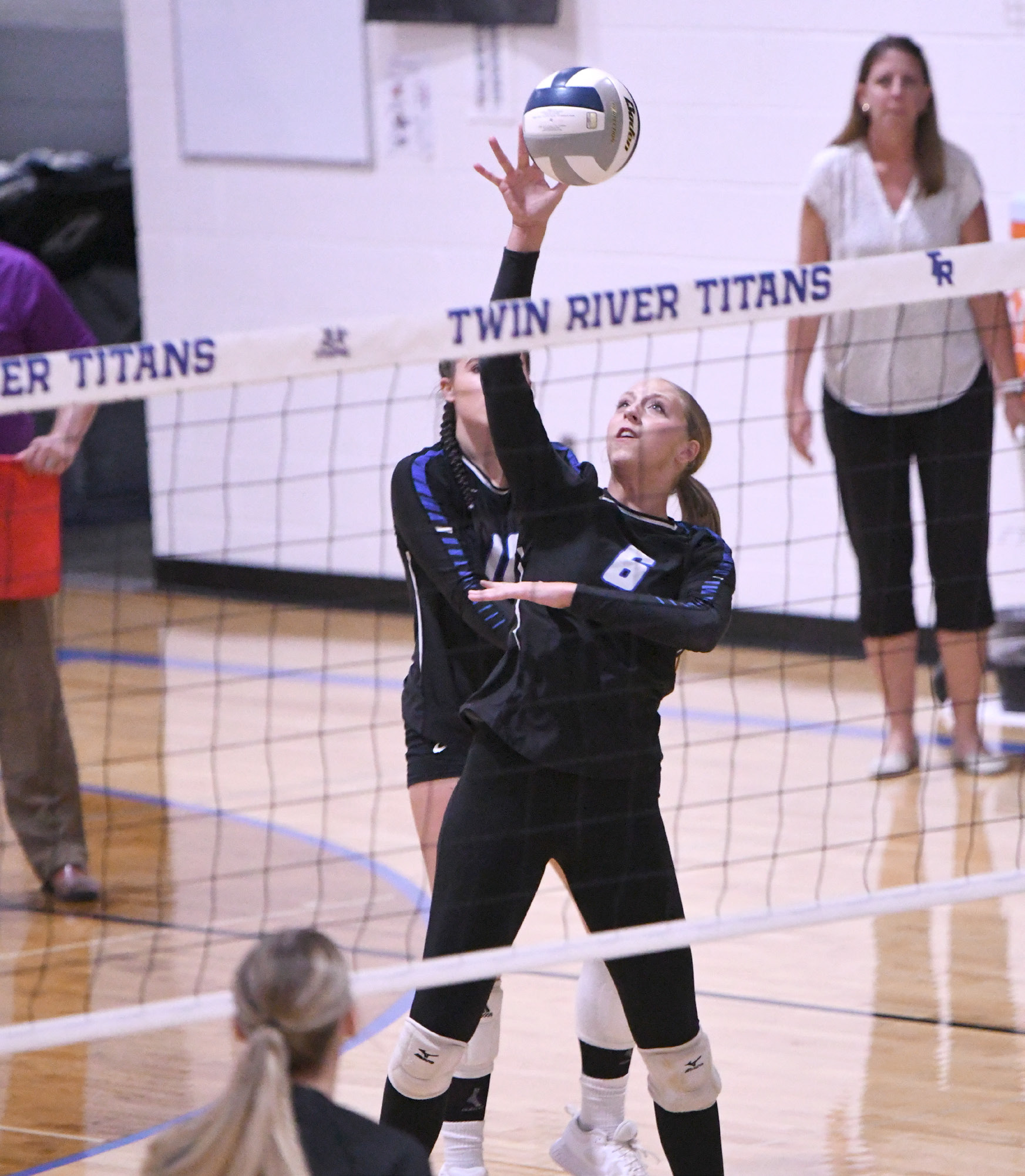 Tricia Kunkee led the Titan attack with 15 kills. NCJ photo by Rick Holtz