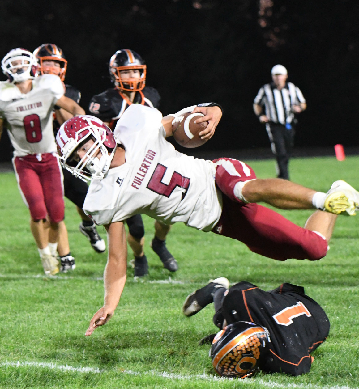 Fullerton senior Fletcher Dubas has been selected to play in the 48th annual Sertoma 8-Man All-Star game. NCJ file photo
