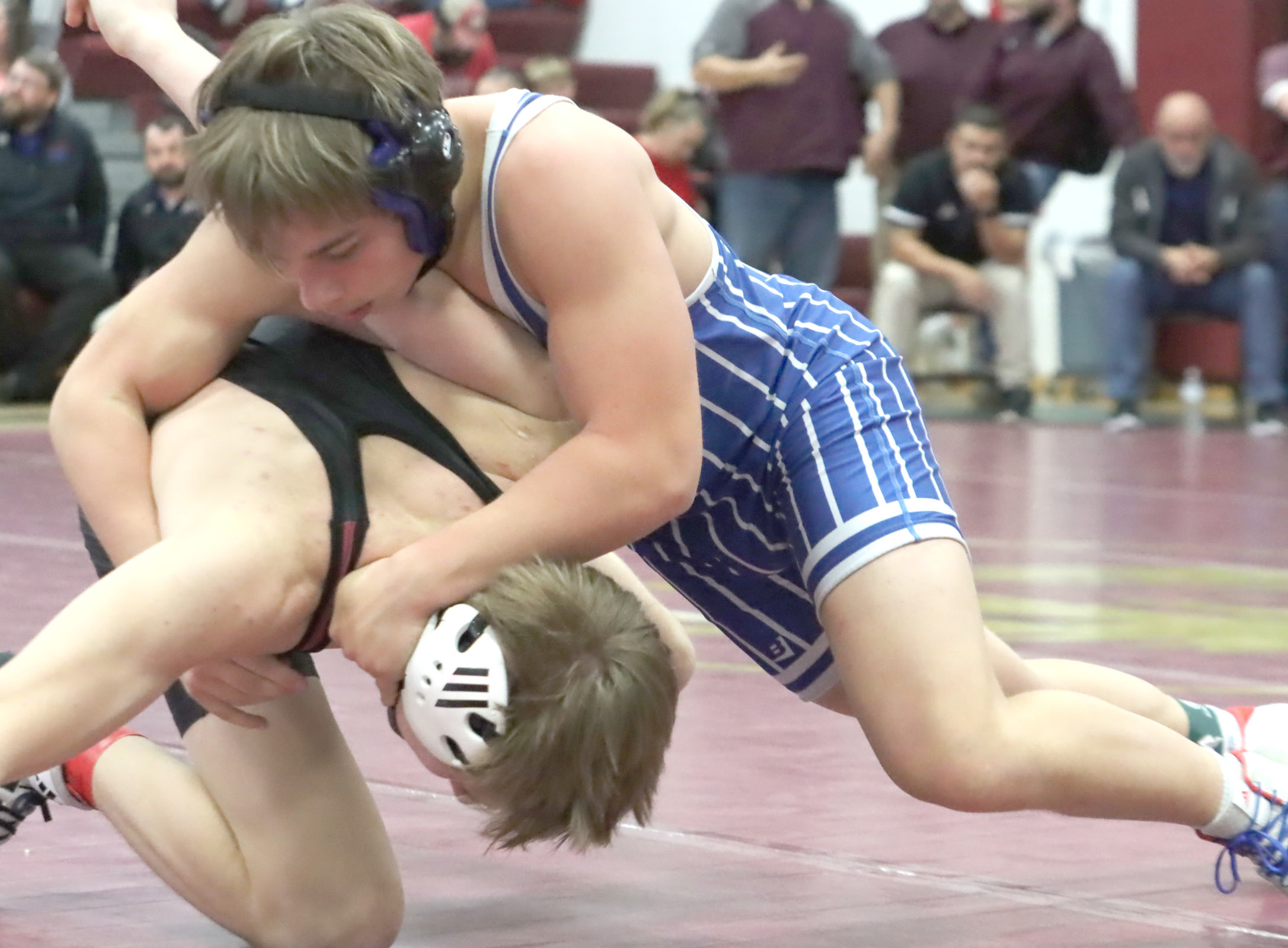 Landen Cauthon finished first at 144 pounds. NCJ photos by Ken Kush