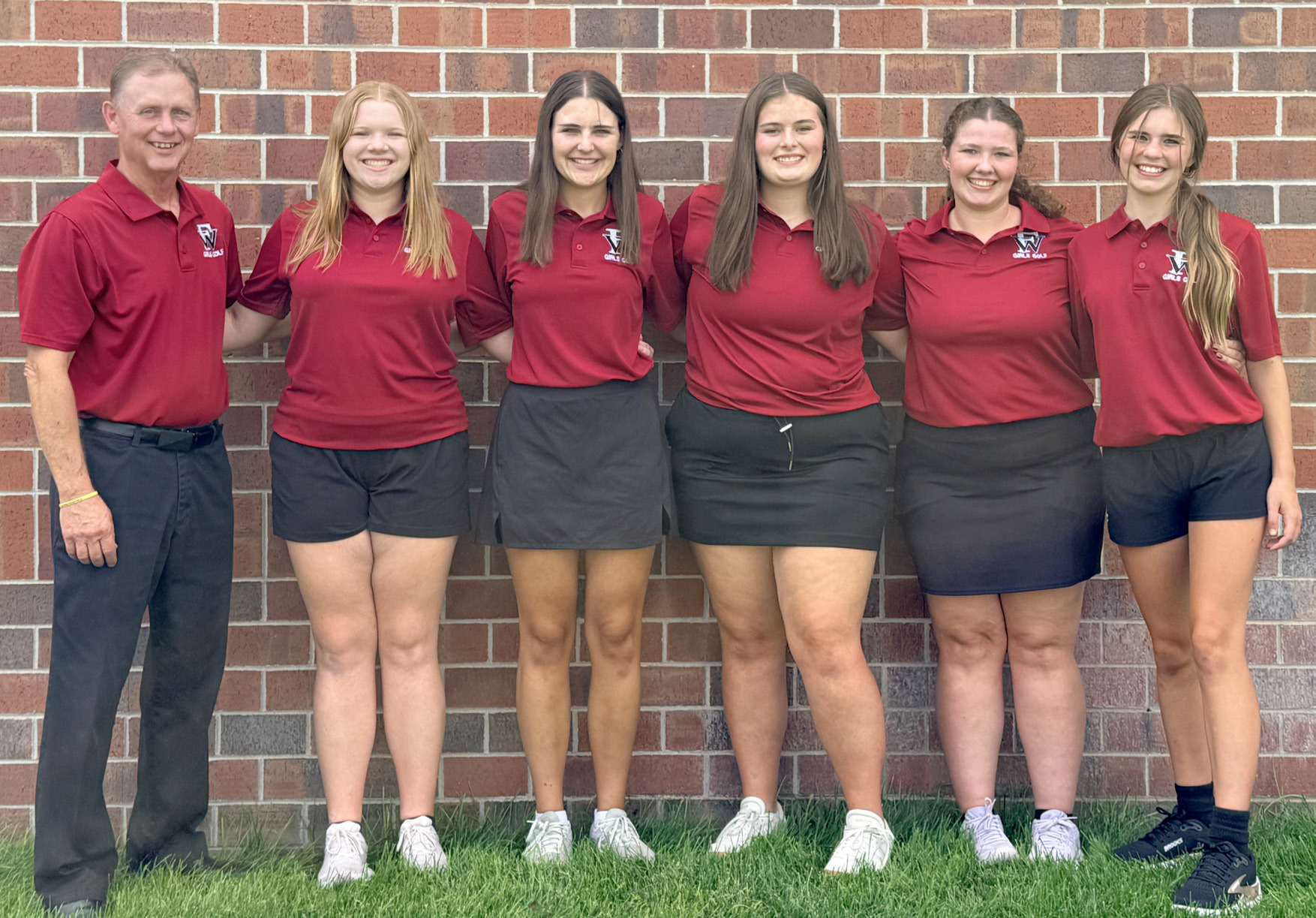 This year’s squad consists of head coach Shawn Ostransky, Aubrey Thies, Lylla Sabata, Harper Pickrel, Melinda Reimer, and Sarah Bentz. Photo provided