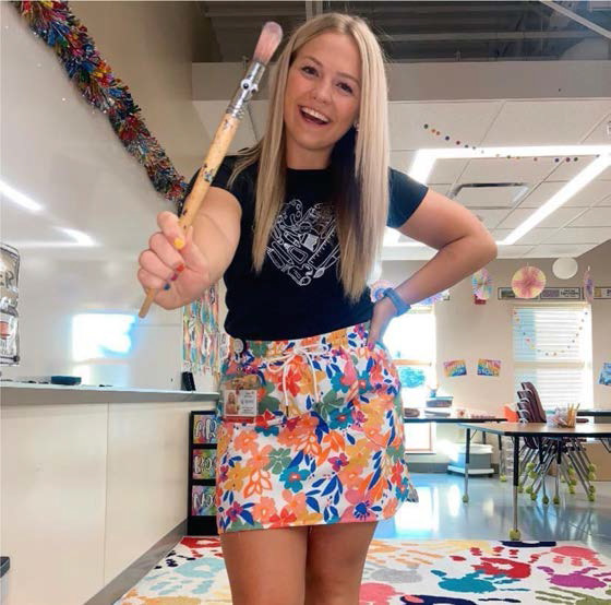 Kameran Dostal has been selected as the 2023 NATA Elementary Art Educator of the Year. Photo provided