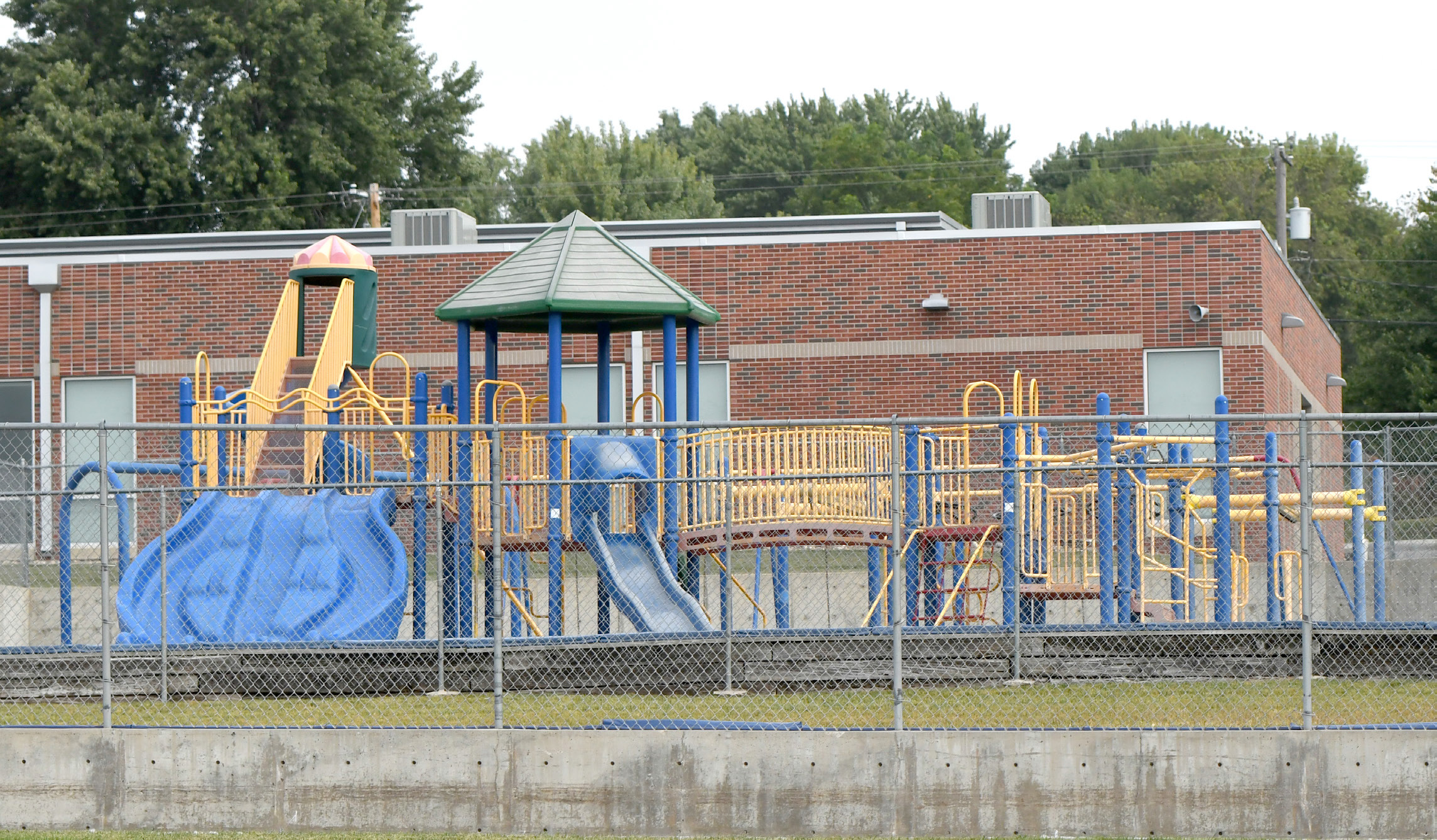 Twin River Schools are deciding what to do with their 23-year-old playground equipment. NCJ photo by Rick Holtz