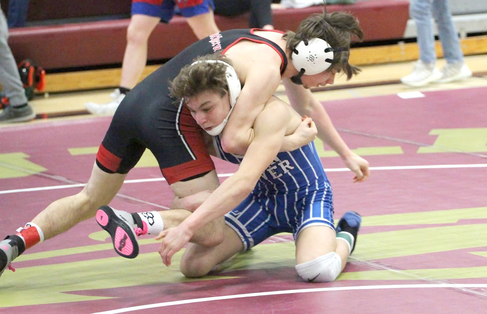Braxtin Fowler finished fourth at 126 pounds. NCJ photo by Travis Lane