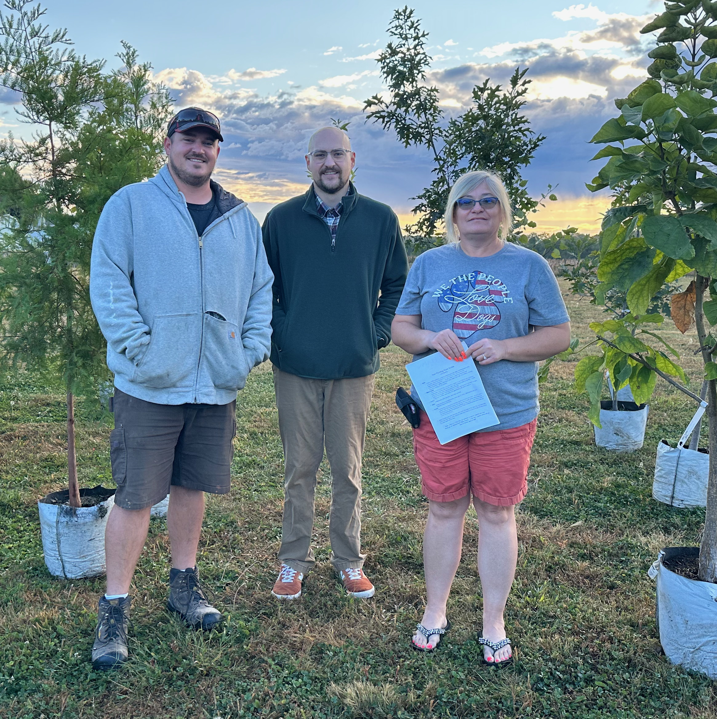 Ten trees were delivered on Tuesday morning by Great Plains Nursery. The city of Fullerton received seven different types of trees to plant. NCJ photo by Rick Holtz