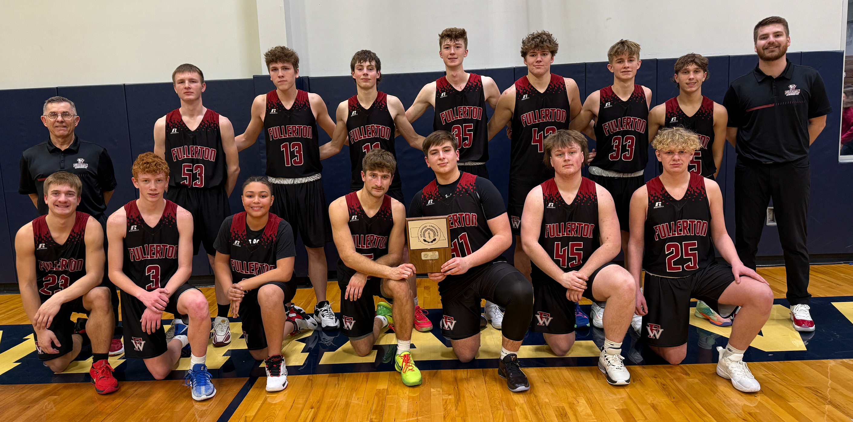 Fullerton finished as the runner-up in this year’s Goldenrod Conference Tournament. The Warriors defeated Palmer 65-20 and Central Valley 49-47 before falling to Archangels Catholic 47-22 in the finals. NCJ photos by Rick Holtz