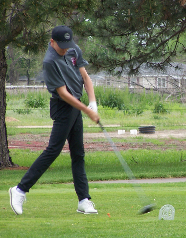 Tate Wood finished the day with a team-best 97. Photo provided