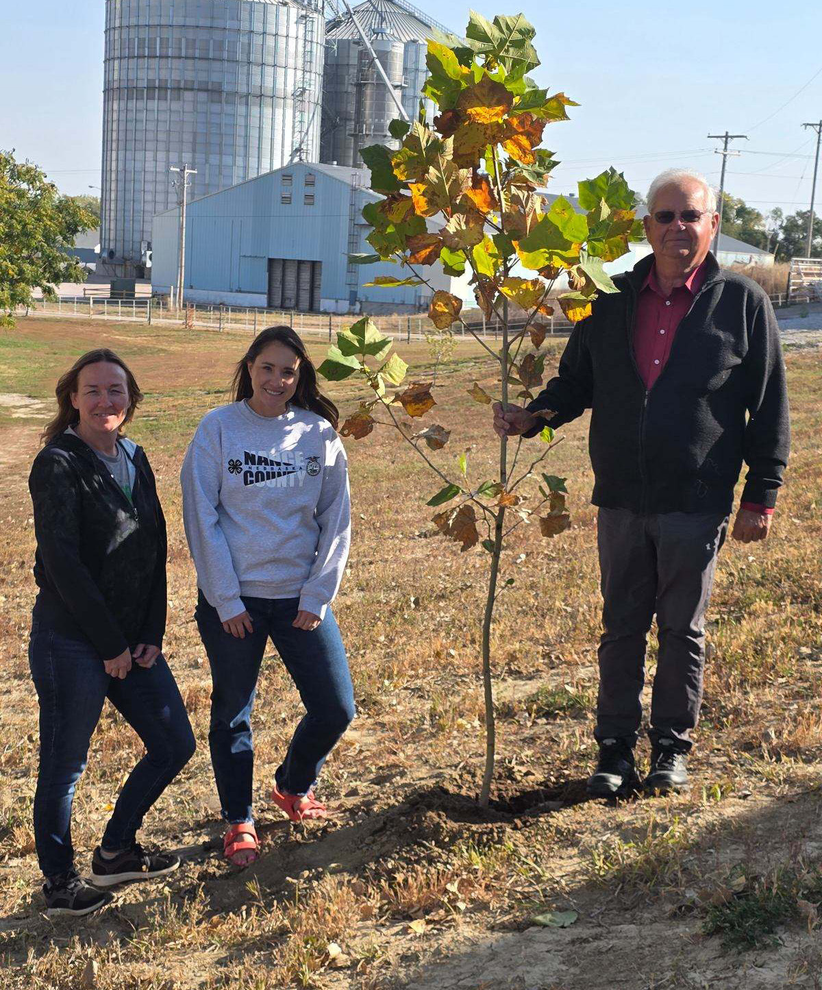 Ashley Boryca and Sonya Glup from the Nance County Extension Office are pictured with Supervisor, Butch Horacek. Photo provided