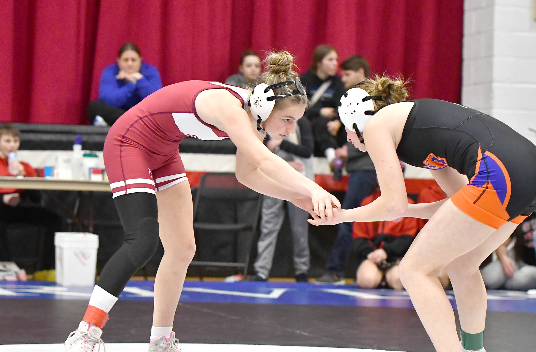 Taylor Cook wrestled on Saturday at Boone Central in Albion. NCJ photo by Rick Holtz