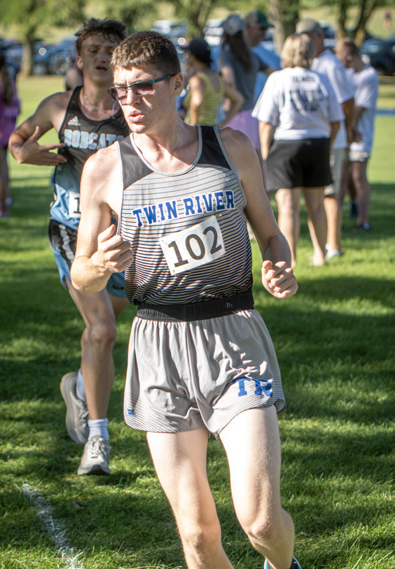 Ryker Stenzel finished 36th with a time of 26:37 on Thursday at the Bergan Catholic - Joe Wojtkiewicz Invitational at Camp Calvin Crest. NCJ file photo by Rick Holtz