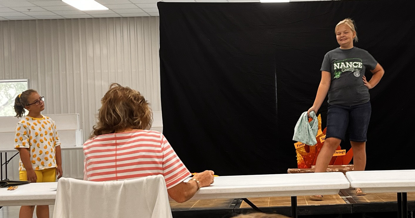 The 4-H Showcase kicked off on Tuesday morning at the Nance County Fairgrounds with the Fashion Show. The showcase continues all week in Fullerton. NCJ photos by Amarha Bridger