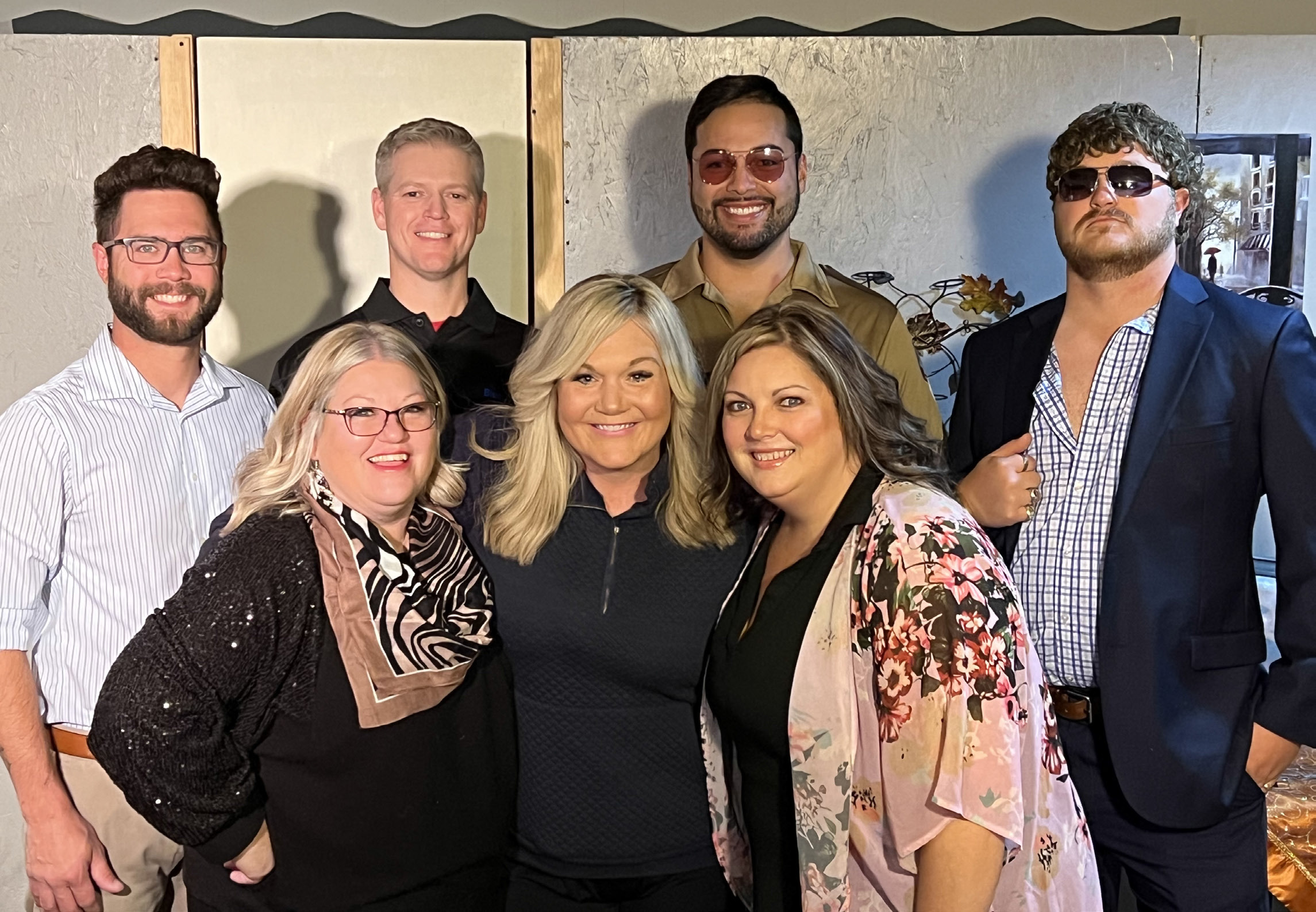 Barely Heirs opens on Friday. The cast includes: Back row: Brian Pomplun, Derek Smith, JoshuaGarcia, Schuyler Sharp. Front row: Danelle Smith, Cassie Nelson, Beverly Plumbtree. Photo provided