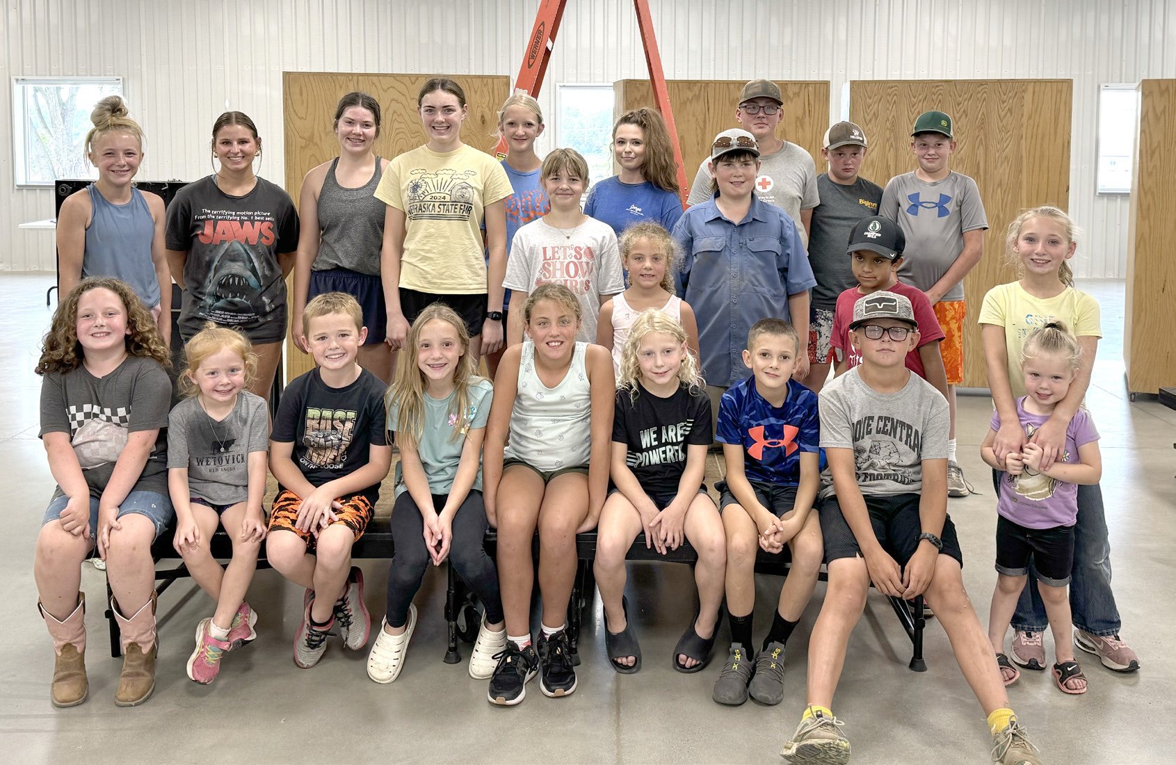 There was plenty of help on Monday to clean up the fairgrounds. Photo provided