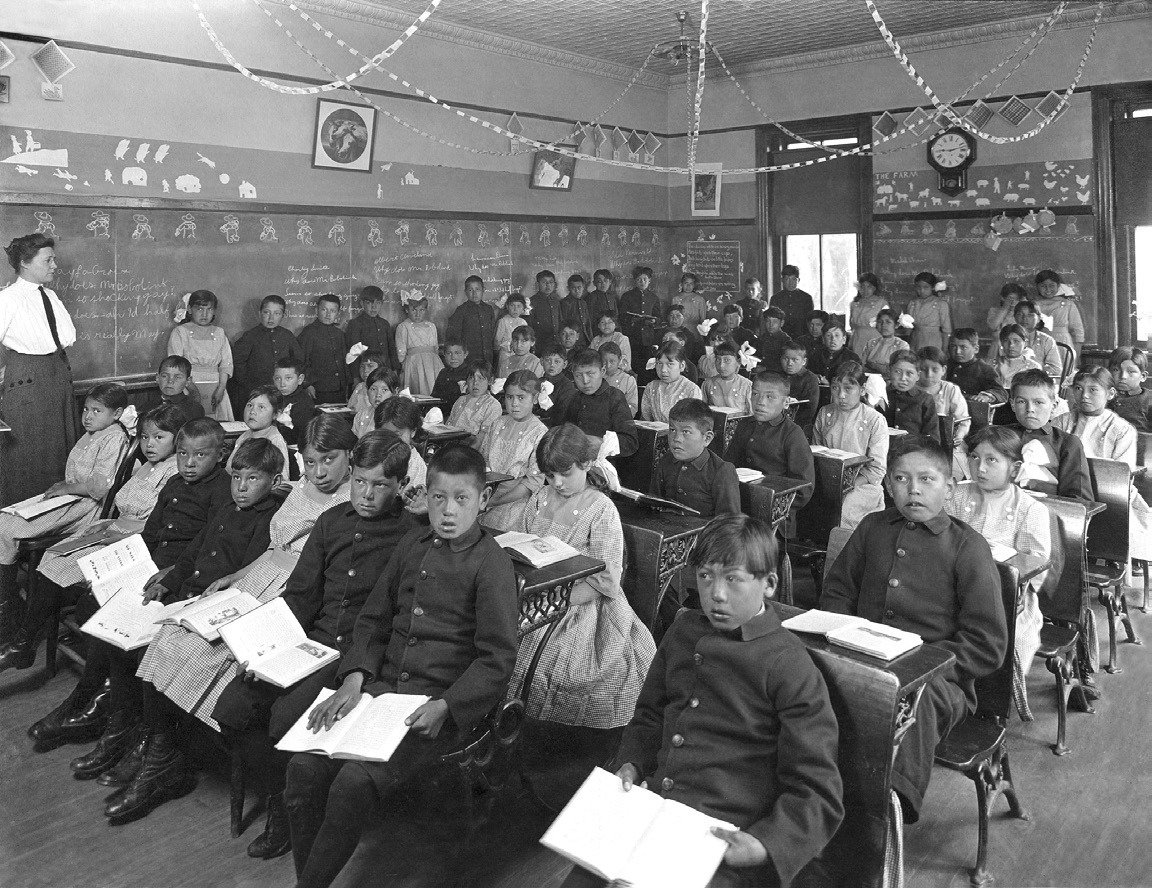 The photo below was one of many taken in 1910 by the U.S. Department of the Interior, as part of an effort to promote the school and its mission. Photo printed with permission of the Genoa U.S. Indian School Foundation