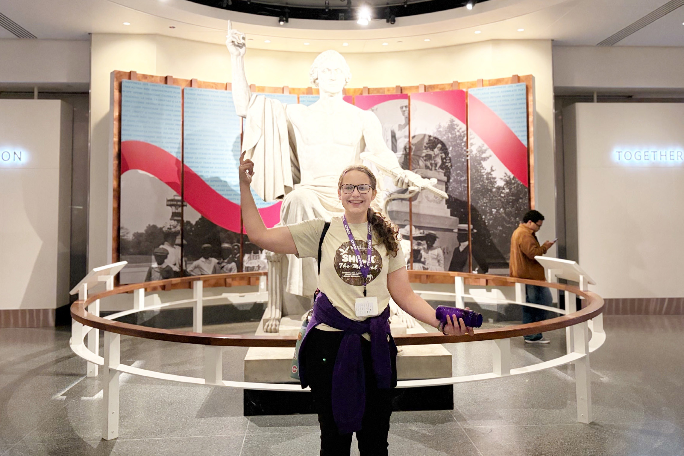 P.J. Sabata visited Washington, D.C., last month as part of the Carnegie Youth Fellowship. Photos provided