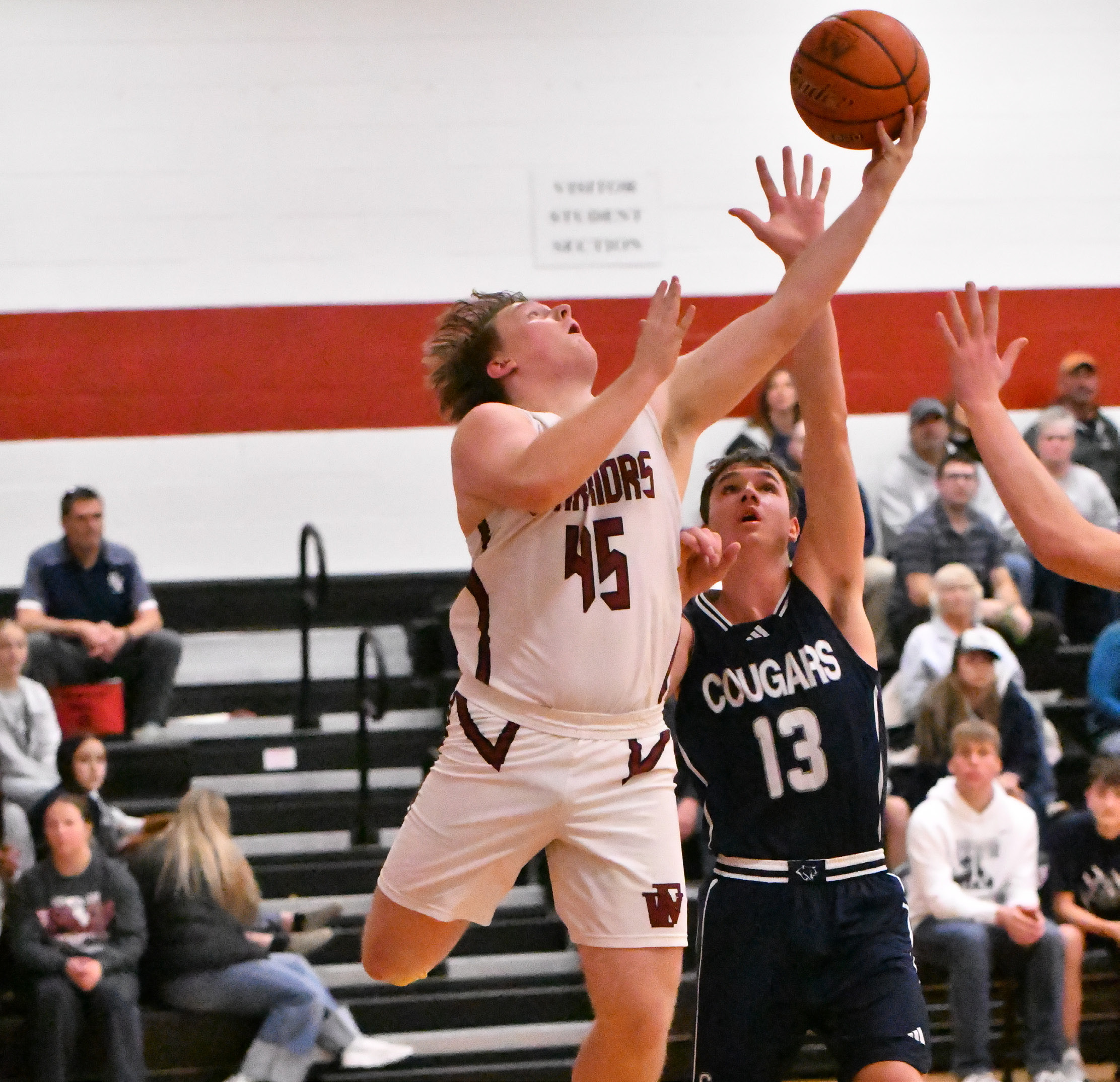Senior Jaxson Gustafson finished with 6 points last week against Central Valley. NCJ photo by Rick Holtz