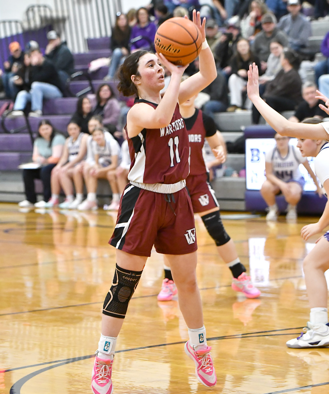 Ava Smith finished with 5 points against Burwell and had 10 points against Palmer. NCJ photo by Rick Holtz